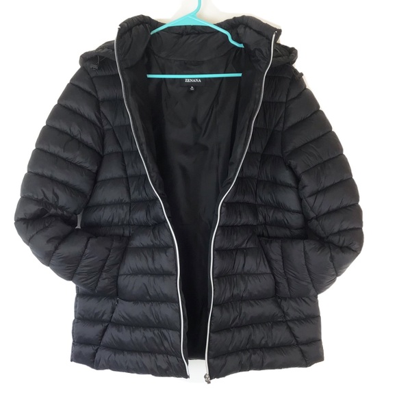Zenana Outfitters Jackets & Blazers - Women’s Black Puffer Jacket XL